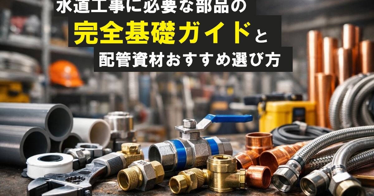 水道工事に必要な部品の完全基礎ガイドと配管資材おすすめ選び方 