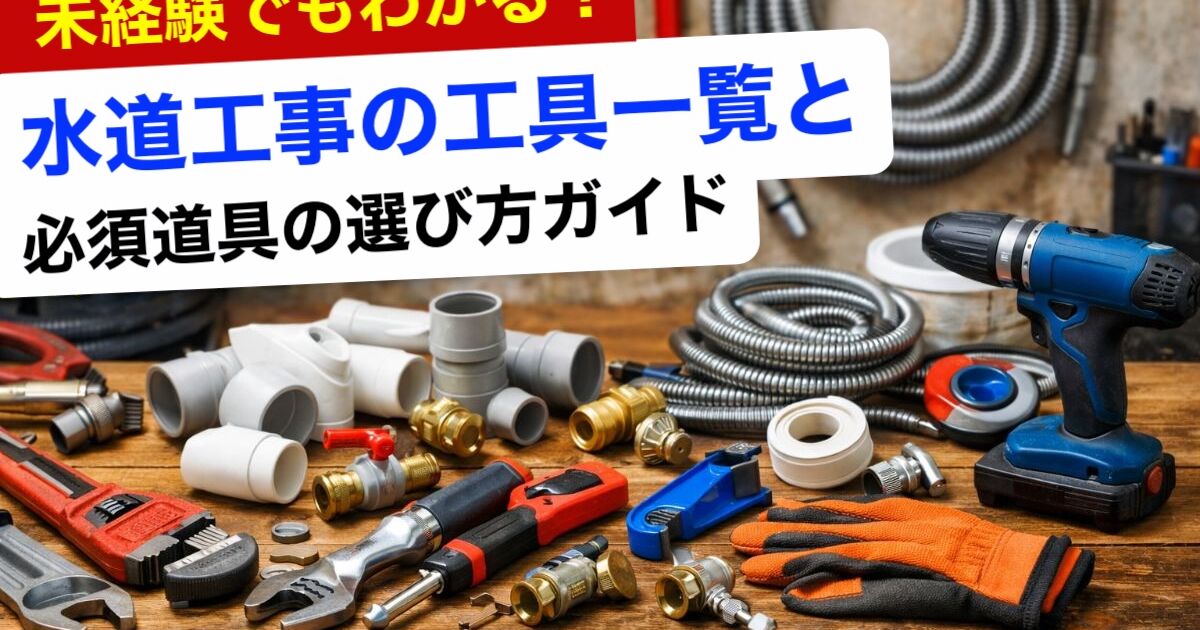 未経験でもわかる！水道工事の工具一覧と必須道具の選び方ガイド 